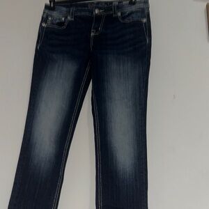 Miss Me Blue skinny  jeans with Silver Embellishments